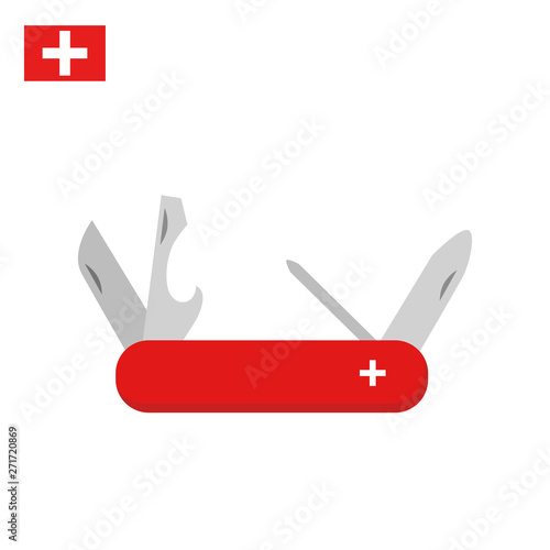 Swiss multi-tool knife in classic design
