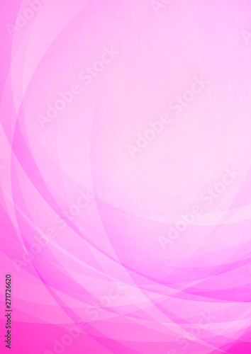 Curved abstract on pink background