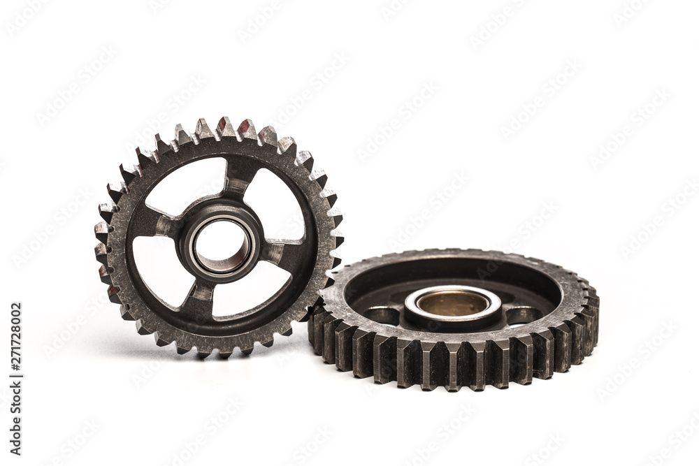Various car parts and accessories, isolated on white background - Image Various car parts and accessories, isolated on white background - Image