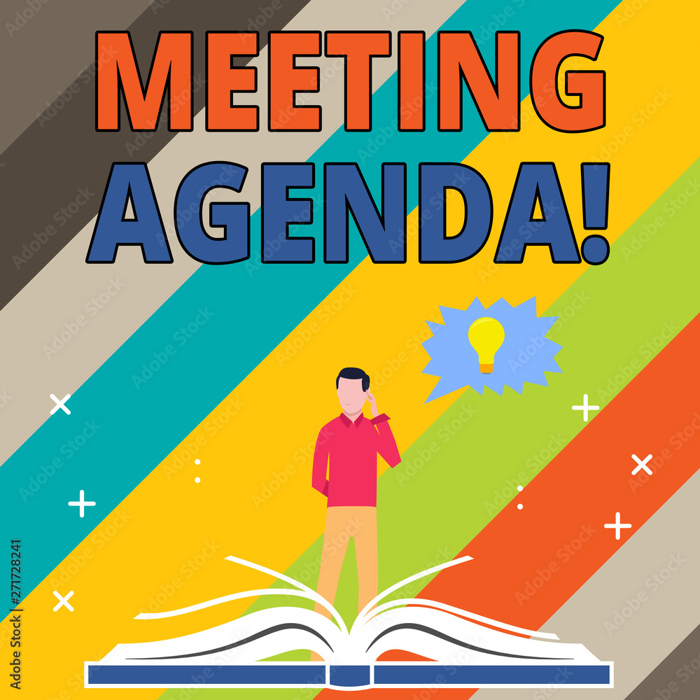 business meeting agenda clipart