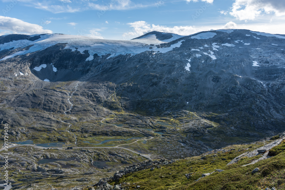 A valley in the Dalsnibba plateau, in Norway