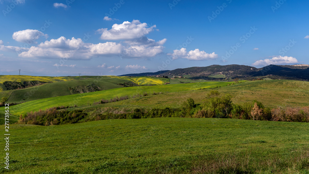Landschaftpanorama der Toskana Italien