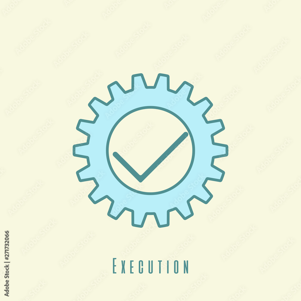execution icon. New trendy execution symbol design. Illustration. execution icon. New trendy execution symbol design. Illustration.