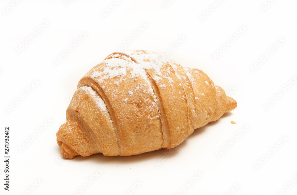Croissants on a white background. Croissants on a white background.