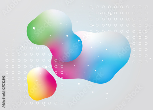 立体的なイラスト　グラデーション　イメージ