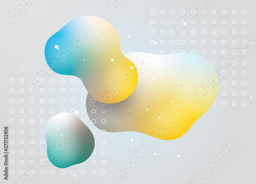 立体的なイラスト　グラデーション　イメージ