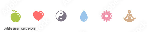 Gesundheit & Yoga - Symbole
