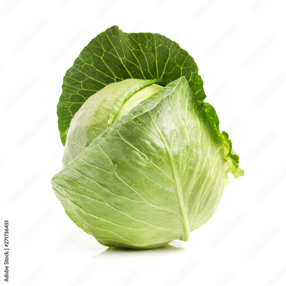 Obraz premium cabbage on white background