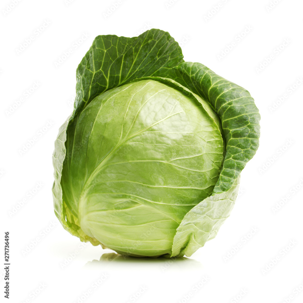 cabbage on white background cabbage on white background