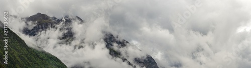 French landscape - Les Ecrins. Panoramic view over the peaks of Les Ecrins nearby Grenoble. © PhotoGranary