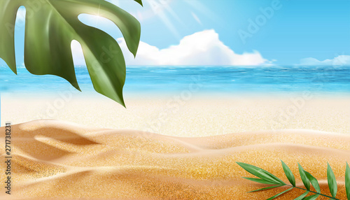 Beautiful summer beach