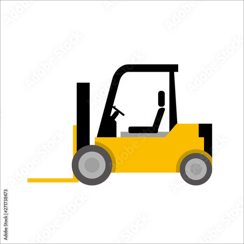 働く車のイラスト 自動車 フォークリフト デフォルメ コミック アニメ調 ベクターデータ Stock ベクター Adobe Stock