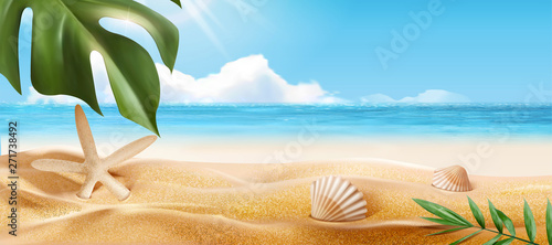 Beautiful summer beach