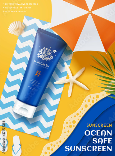 Ocean safe sunscreen ads