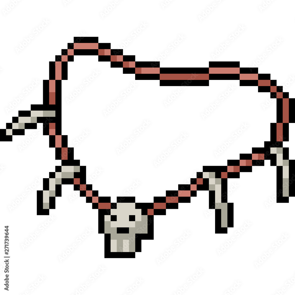 vector pixel art necklace vector pixel art necklace
