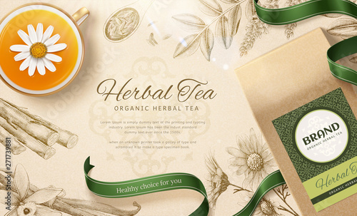 Organic herbal tea ads
