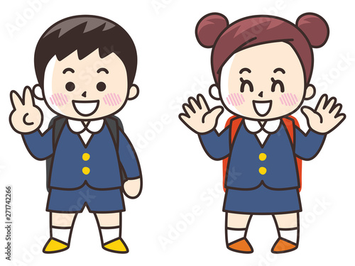 小学生の男女