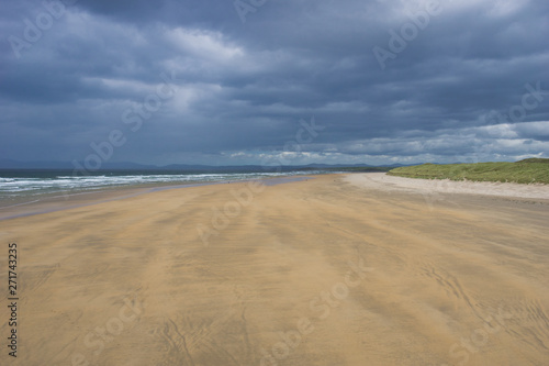 Fototapeta Naklejka Na Ścianę i Meble -  Cloudy Beach, Bundoran ,Drumacrin Co. Donegal ,Ireland,Atlantic