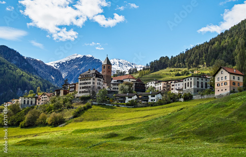 Ramosch Switzerland Mountains Landscape