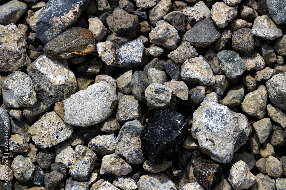 Background material of crushed stone