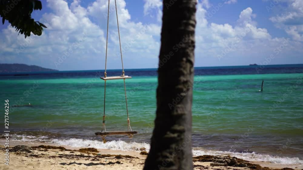 Swing at a tropical beach Swing at a tropical beach