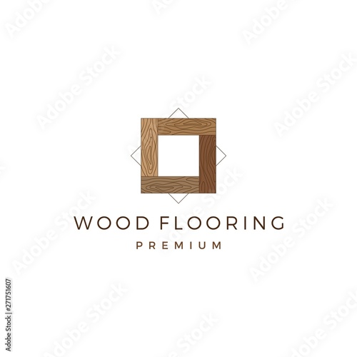wood parquet flooring vinyl hardwood granite tile logo vector icon illustration
