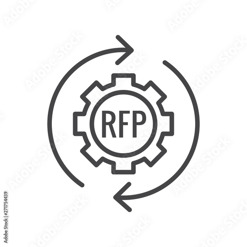 RFP Icon - request for proposal concept or idea