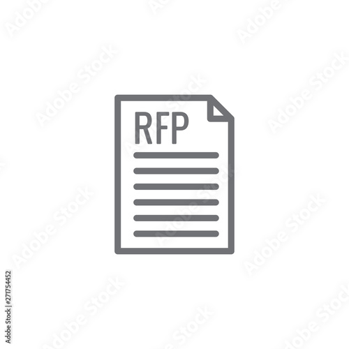 RFP Icon - request for proposal concept or idea