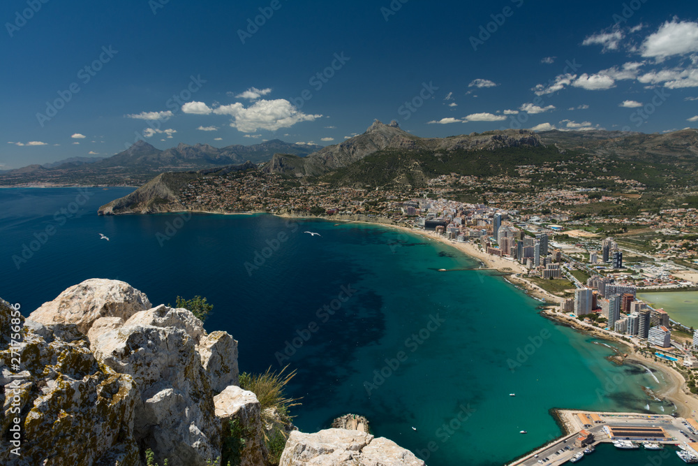 Obraz premium Calpe and beaches view
