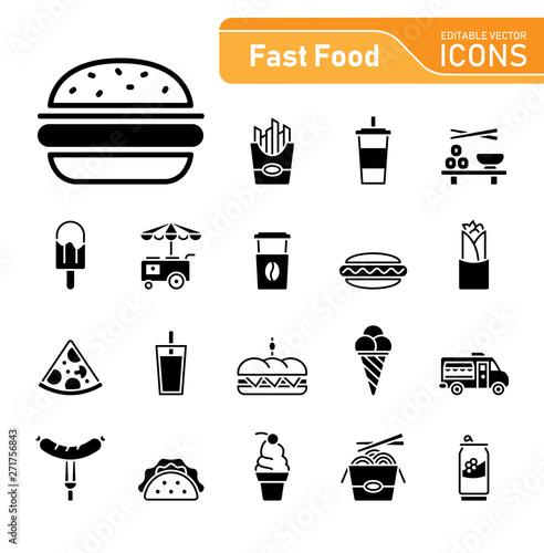 Fast Food icon Set