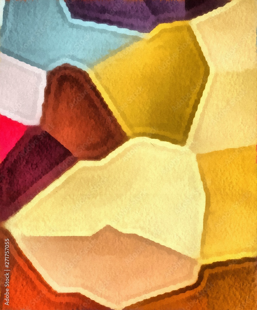 Fototapeta premium Abstract artistic geometric colorful pattern. Polygonal unusual effect background. Modern concept texture.