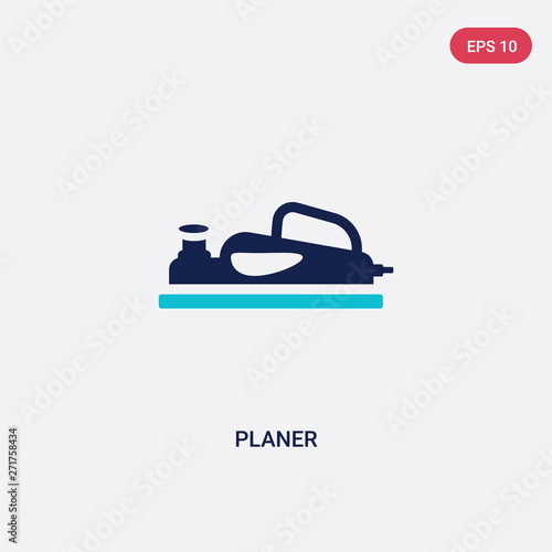 two color planer vector icon from construction and tools concept. isolated blue planer vector sign symbol can be use for web, mobile and logo. eps 10