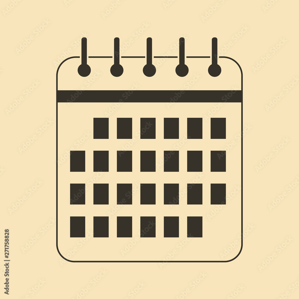 Date, calendar icon vector symbol for design Date, calendar icon vector symbol for design