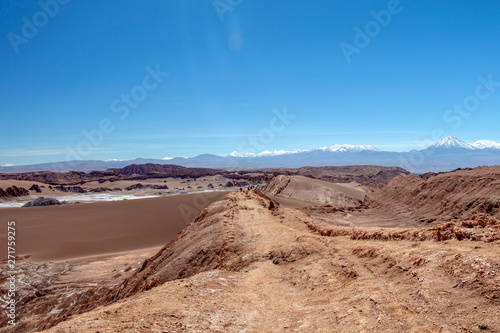 Geological formation in the Valle de la Luna  Valley of the Moon   extreme dry area in Atacama Desert  Chile