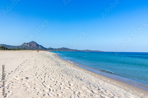 Costa rei beach in sardinia