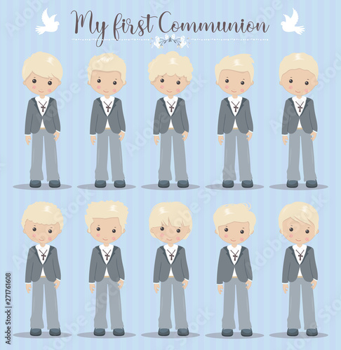 Lovely set of boys for First Communion