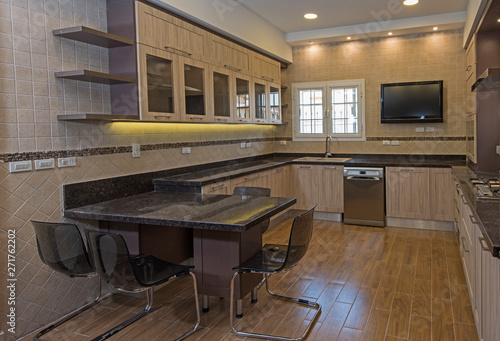 Wallpaper Mural Modern kitchen design in a luxury apartment Torontodigital.ca