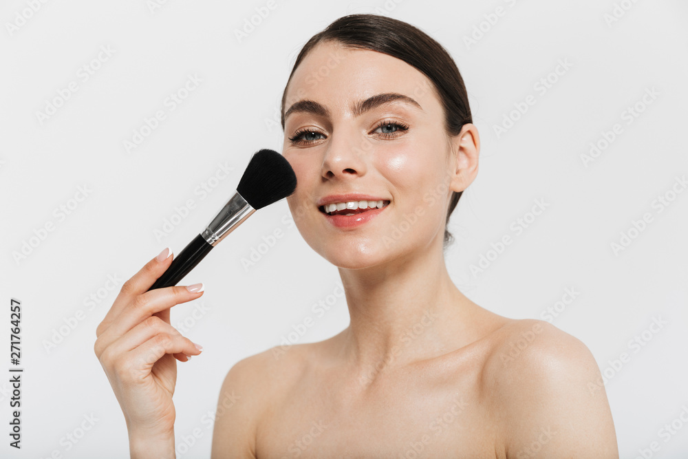 Beauty portrait of an attractive young topless woman Beauty portrait of an attractive young topless woman