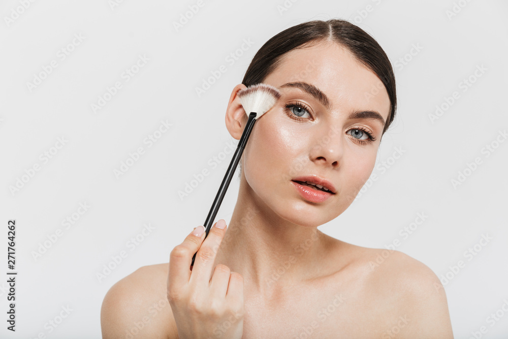 Beauty portrait of an attractive young topless woman Beauty portrait of an attractive young topless woman