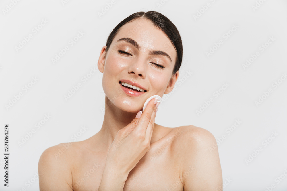 Beauty portrait of an attractive young topless woman Beauty portrait of an attractive young topless woman
