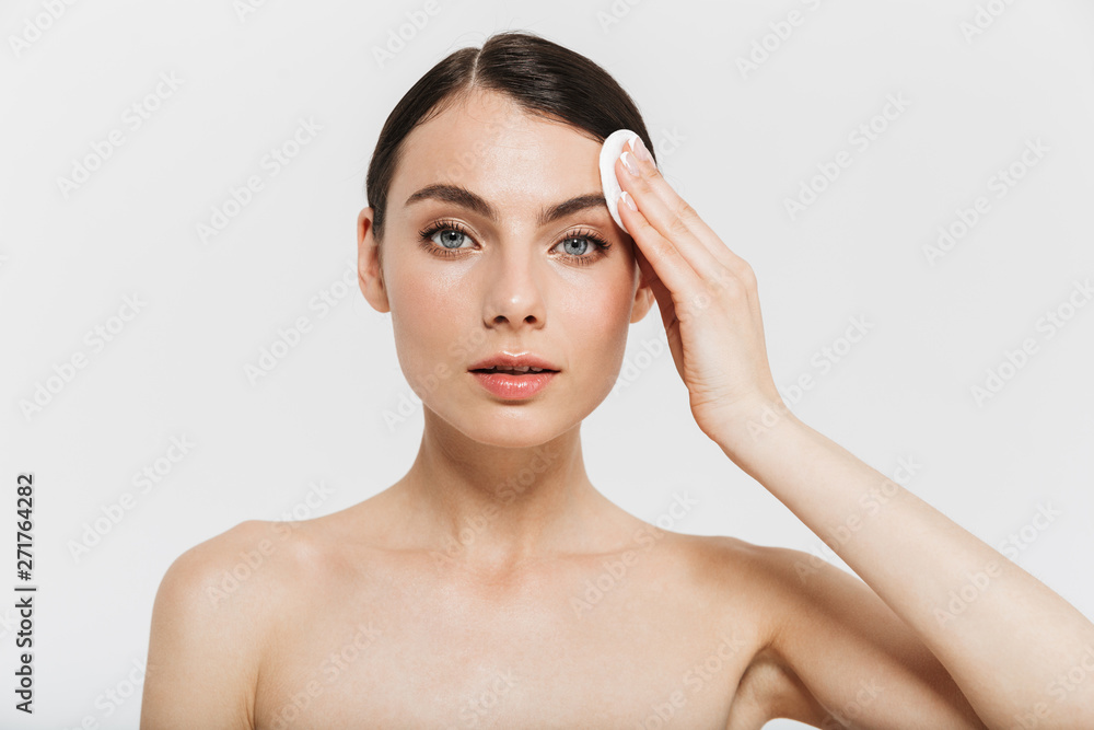 Beauty portrait of an attractive young topless woman Beauty portrait of an attractive young topless woman