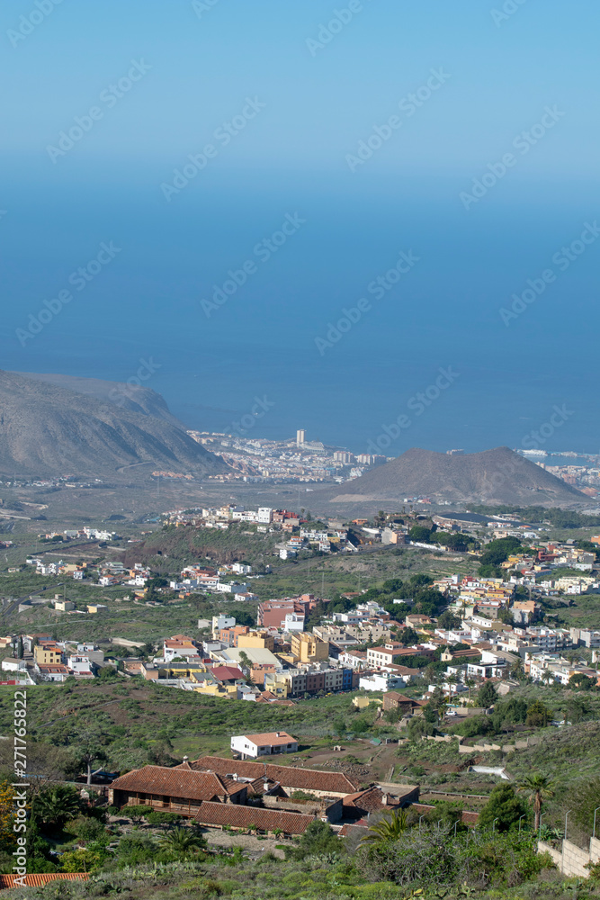 A look at the island Tenerife from the mountains