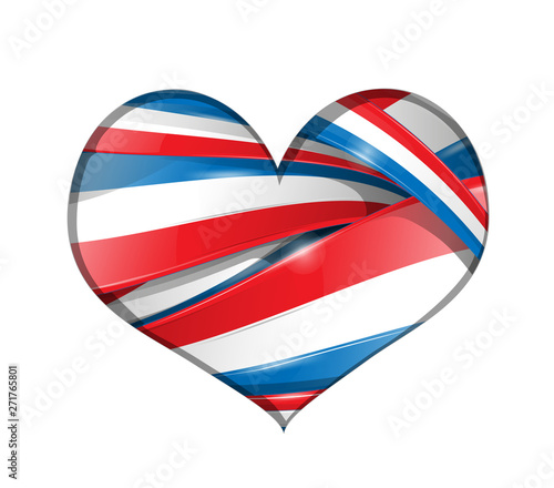 france background heart flag