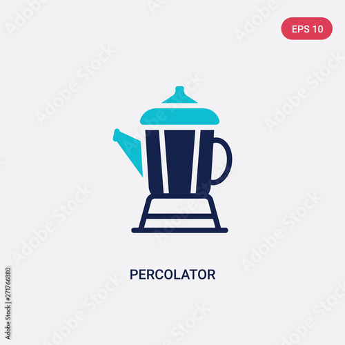 two color percolator vector icon from electronic devices concept. isolated blue percolator vector sign symbol can be use for web, mobile and logo. eps 10
