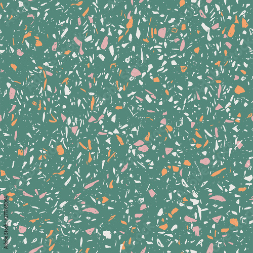 Vector seamless pattern. Trend Venetian style terrazzo flooring.