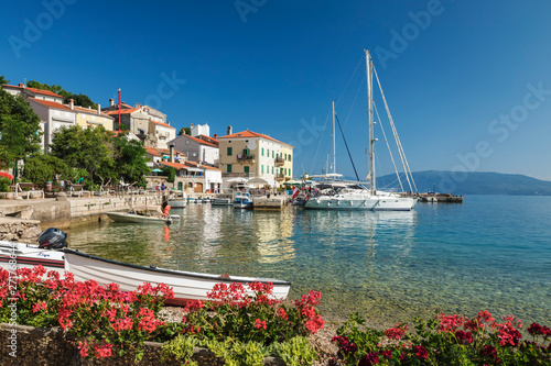 Fishing boats at the port, Valun, Cres Island, Kvarner Gulf, Croatia