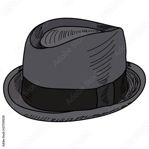 isolated, on a white background, men's hat