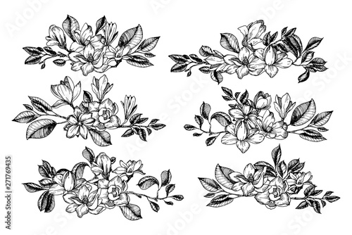 Flowers compositions witn branches