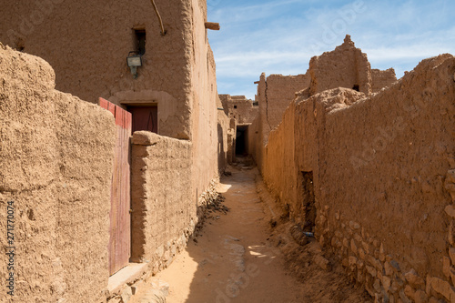 Old kasbah, old town, Oasis of Taghit, western Algeria photo