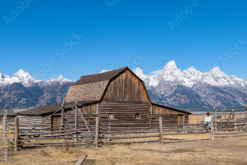 Mormon Row and Teton Range, Grand Teton National Park, Wyoming